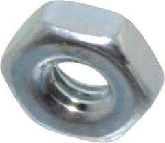 Value Collection - M2x4.00 Steel Right Hand Hex Nut - 4mm Across Flats, 1.6mm High, Zinc-Plated Finish - Top Tool & Supply