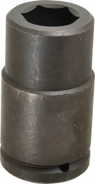 Proto - 1-1/2" Drive 1-11/16" Deep Impact Socket - 6 Points, 5-3/4" OAL - Top Tool & Supply