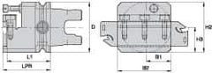 Kennametal - Tool Block Style KM63UT, 26mm Blade Height, 99.75mm OAL, 63mm OAH, Indexable Cutoff Blade Tool Block - 26mm Shank Height, Reversible, Series A2 Cut-Off - Top Tool & Supply