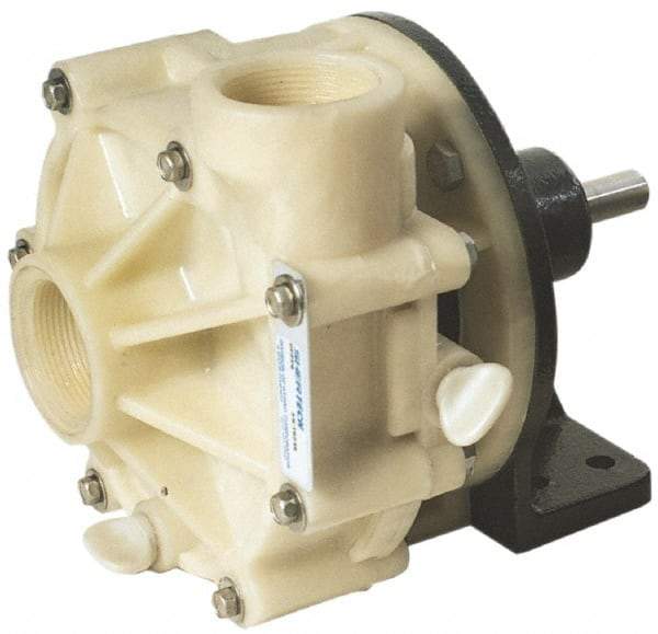 Pentair - 2 HP, Corrosion Resistant Pump - 1-1/2 Inlet Size, 1-1/2 Outlet Size, Polypropylene - Top Tool & Supply