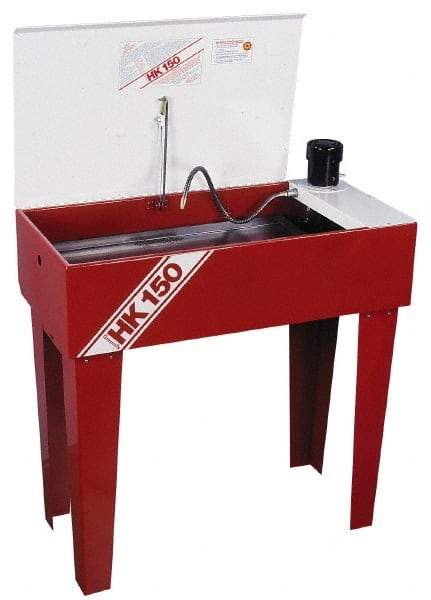 Graymills - Free Standing Solvent-Based Parts Washer - 5 Gal Max Operating Capacity, Steel Tank, 115 Input Volts - Top Tool & Supply