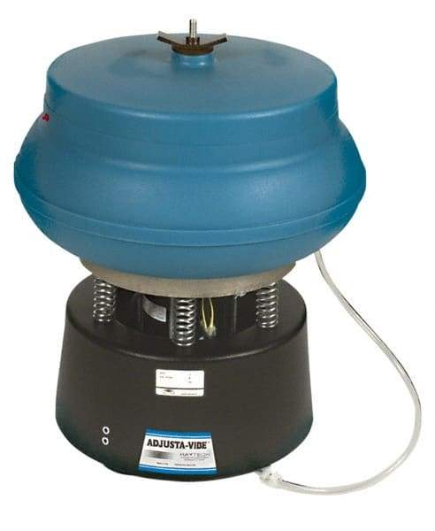 Raytech - 0.75 Cu Ft, 1/3 hp, Wet/Dry Operation Vibratory Tumbler - Adjustable Amplitude, Flow Through Drain - Top Tool & Supply