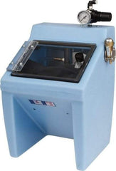 Made in USA - 220V Left Hand Sandblaster - Pressure Feed, 25" CFM at 100 PSI - Top Tool & Supply