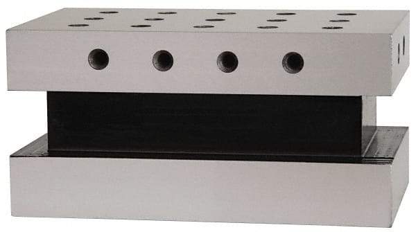 Suburban Tool - 3-1/2" Wide x 6" Deep x 3" High Steel Precision-Ground Angle Plate - Standard Plate, Machined Holes on Surface, Open End, Single Plate - Top Tool & Supply