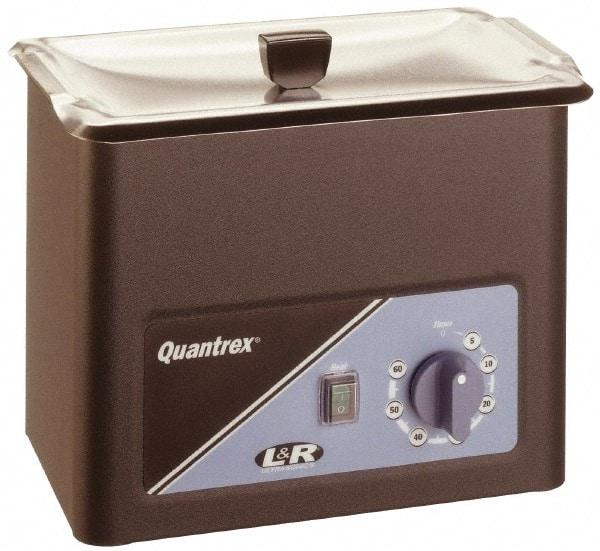 L&R Ultrasonic - Bench Top Solvent-Based Ultrasonic Cleaner - 0.85 Gal Max Operating Capacity, Stainless Steel Tank, 209.55mm High x 260.35mm Long x 165.1mm Wide, 117 Input Volts - Top Tool & Supply