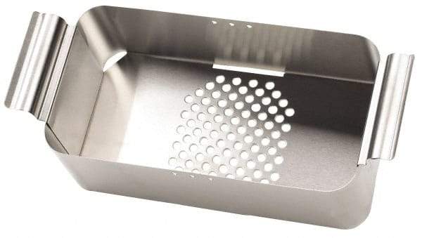 L&R Ultrasonic - Stainless Steel Parts Washer Basket - 6" High x 228.6mm Wide x 393.7mm Long, Use with Ultrasonic Cleaners - Top Tool & Supply