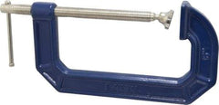 Irwin - Regular-Duty 6" Max Opening, 3-1/2" Throat Depth, Cast Iron Standard C-Clamp - 1,500 Lb Capacity, 0" Min Opening, Standard Throat Depth - Top Tool & Supply