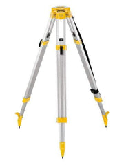 DeWALT - 42 Inch (Closed), 68 (Open) Inch Long, Construction Level Tripod - Black, Yellow, Use With Laser Levels - Top Tool & Supply