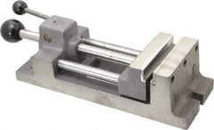 Heinrich - 4-11/16" Jaw Opening Capacity x 1-5/16" Throat Depth, Horizontal Drill Press Vise - 4" Wide Jaw, Stationary Base, Standard Speed - Top Tool & Supply