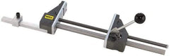 Heinrich - 12-3/4" Jaw Opening Capacity x 3" Throat Depth, Horizontal Drill Press Vise - 5-21/32" Wide Jaw, Stationary Base, Standard Speed, 27-3/8" OAL x 1-3/4" Overall Height - Top Tool & Supply