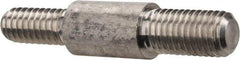 Schaefer Brush - 1-1/2" Long, 12-24 Male, Aluminum Adapter - 1/4" Diam, 1/4-28 Male, For Use with Steel Rods - Top Tool & Supply