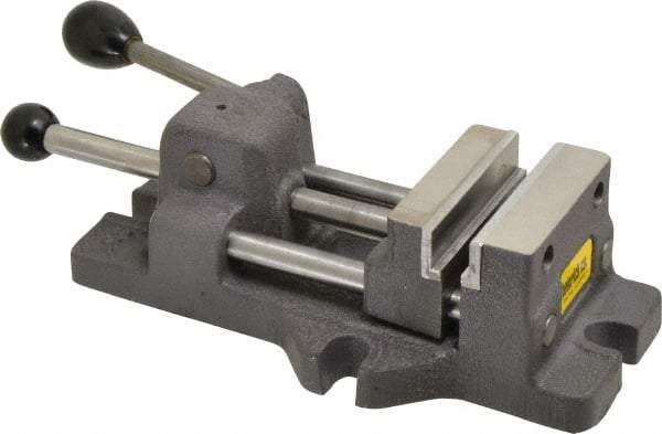 Heinrich - 3" Jaw Opening Capacity x 1-1/4" Throat Depth, Horizontal Drill Press Vise - 3" Wide x 3" High Jaw, Stationary Base, Standard Speed - Top Tool & Supply