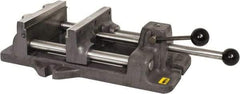 Heinrich - 8-3/16" Jaw Opening Capacity x 2" Throat Depth, Horizontal Drill Press Vise - 8" Wide x 8-3/16" High Jaw, Stationary Base, Standard Speed - Top Tool & Supply