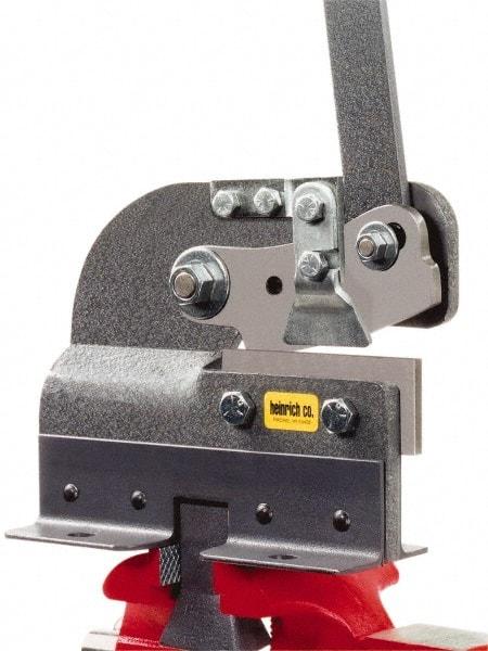 Heinrich - 4-3/8 Inch Long x 8 Inch Wide x 3-1/2 Inch Deep x 7 Inch High, Hand Slitting Bench Shear - 1/8 Inch Mild Steel Capacity - Top Tool & Supply