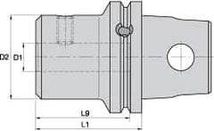 Kennametal - KM63XMZ Modular Connection 16mm Hole End Mill Holder/Adapter - 48mm Nose Diam, 60mm Projection, Through-Spindle Coolant - Exact Industrial Supply