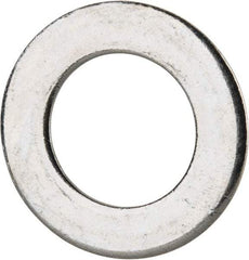 Value Collection - M22 Screw, Grade 8 Steel Standard Flat Washer - 23mm ID x 39mm OD, 3mm Thick, Zinc-Plated Finish - Top Tool & Supply