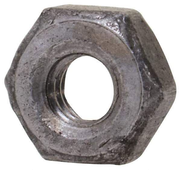 Value Collection - M2.5x0.45 Steel Right Hand Hex Nut - 4mm Across Flats, 1.6mm High, Uncoated - Top Tool & Supply