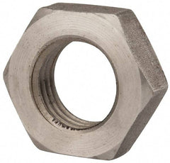 Value Collection - M36x4.00 Steel Right Hand Hex Jam Nut - 55mm Across Flats, 18mm High, Uncoated - Top Tool & Supply