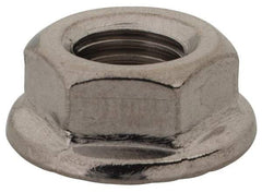 Value Collection - 5/16-24, 0.68" Flange Diam, Serrated Flange Nut - Grade 18-8 Stainless Steel, Uncoated Finish, 0.283" Flange Height - Top Tool & Supply