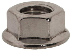 Value Collection - 3/8-24, 3/4" Flange Diam, Serrated Flange Nut - Grade 18-8 Stainless Steel, Uncoated Finish, 0.347" Flange Height - Top Tool & Supply