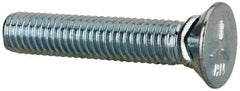 Value Collection - 3/8-16 UNC, 2" OAL, Steel Plow Bolt - Zinc-Plated Finish, Grade 5 - Top Tool & Supply