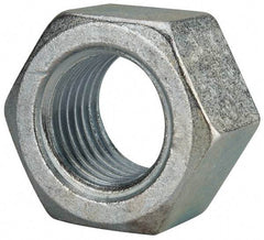 Value Collection - 2 - 4-1/2 UNC Steel Right Hand Hex Nut - 3" Across Flats, 1-23/32" High, Zinc Clear Finish - Top Tool & Supply