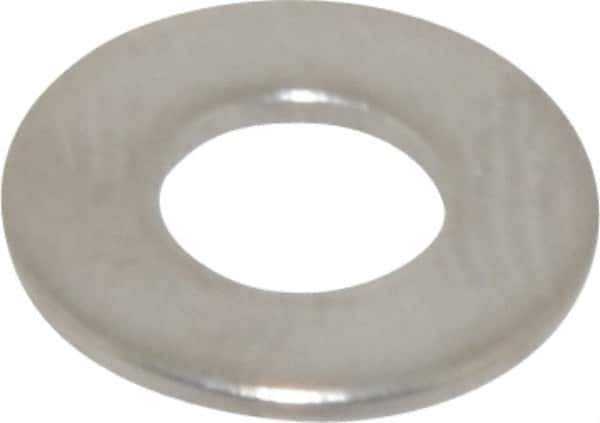 Value Collection - #8 Screw, Grade 316 Stainless Steel Standard Flat Washer - 11/64" ID x 3/8" OD, 0.031" Thick, Plain Finish - Top Tool & Supply