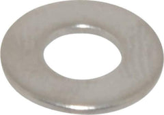 Value Collection - #8 Screw, Grade 316 Stainless Steel Standard Flat Washer - 11/64" ID x 3/8" OD, 0.031" Thick, Plain Finish - Top Tool & Supply