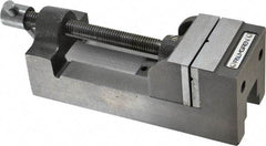 Palmgren - 2-1/2" Jaw Opening Capacity x 1-1/2" Throat Depth, Horizontal Drill Press Vise - 2-7/16" Wide Jaw, Stationary Base, Standard Speed, 7-1/4" OAL x 2-9/16" Overall Height, Cast Iron - Top Tool & Supply