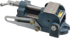 Interstate - 2" Jaw Opening Capacity x 1" Throat Depth, Angle Drill Press Vise - 2-1/2" Wide x 1.35" High Jaw, Stationary Base, Standard Speed, 7.59" OAL x 2.87" Overall Height, Cast Iron - Top Tool & Supply