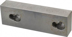 Kurt - 5.969" Wide x 1.88" High x 1-1/8" ThickFlat/No Step Vise Jaw - Semi-Hard, Steel, Fixed Jaw, Compatible with 6" Vises - Top Tool & Supply