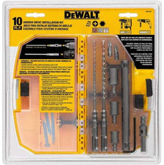 DeWALT - 10 Piece Carbide Tipped Masonry Anchor Installation Kit - For Use with SDS Rotary Hammers - Top Tool & Supply