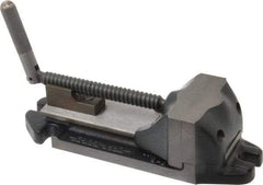 Cardinal Tool - 3" Jaw Opening Capacity x 1-1/2" Throat Depth, Horizontal Drill Press Vise - 3" Wide Jaw, Stationary Base, Rapid Action, 9" OAL x 2-9/16" Overall Height, Steel - Top Tool & Supply