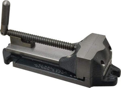 Cardinal Tool - 4" Jaw Opening Capacity x 1-1/2" Throat Depth, Horizontal Drill Press Vise - 4" Wide Jaw, Stationary Base, Rapid Action, 11-1/2" OAL x 2-7/8" Overall Height, Steel - Top Tool & Supply