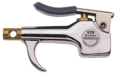 Guardair - 120 Max psi Venturi Nozzle Thumb Lever Blow Gun - 1/4 NPT, Aluminum - Top Tool & Supply