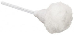 PRO-SOURCE - 12" OAL Toilet Bowl Mop - Acrylic Bristles, 2" Bristle Length, 13" Plastic Handle, White - Top Tool & Supply