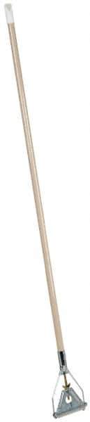 PRO-SOURCE - 48" Quick Connect Mop Handle - 1-1/8" Handle Diam, Metal Connector, Use with Wet Mops - Top Tool & Supply