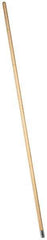 PRO-SOURCE - 60" Wood Female Thread Mop Handle - 1-1/8" Handle Diam, Metal Connector, Use with Wet Mops - Top Tool & Supply