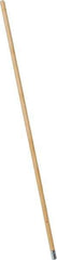 PRO-SOURCE - 54" Wood Female Thread Mop Handle - 1-1/8" Handle Diam, Metal Connector, Use with Wet Mops - Top Tool & Supply