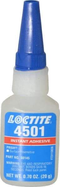 Loctite - 0.70 oz Bottle Clear Instant Adhesive - Series 4501 - Top Tool & Supply