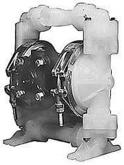 SandPIPER - 1/2" NPT, Nonmetallic, Air Operated Diaphragm Pump - PTFE Diaphragm, PVDF Housing - Top Tool & Supply