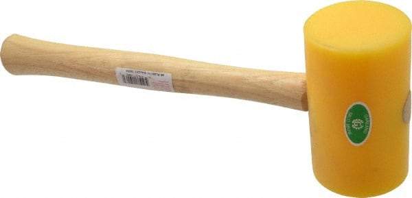 Garland - 1-1/2 Lb Head Polyethylene Mallet - 14" OAL, 16-1/2" Long Wood Handle - Top Tool & Supply