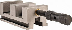 Interstate - 2-3/8" Jaw Width, 2-1/8" Jaw Opening Capacity, 1" Jaw Height, Toolmaker's Vise - V-Groove Jaw, 0.0001" Parallelism, 0.0002" Squareness, 4.33" OAL x 2.3" OAH - Top Tool & Supply