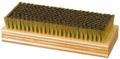 Made in USA - 1" Bristle Length, Hoghair Cleaning & Finishing Brush - 6-1/2" Long x 2-3/8" Wide Head, 6" OAL, Hardwood Block - Top Tool & Supply