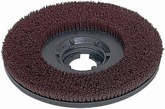 Made in USA - 20" Diam Scrubbing Brush - 18" Machine, 1-1/2" Trim Length, Polypropylene - Top Tool & Supply