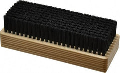 Made in USA - 1" Bristle Length, Synthetic Cleaning & Finishing Brush - 6-1/2" Long x 2-3/8" Wide Head, 6" OAL, Hardwood Block - Top Tool & Supply