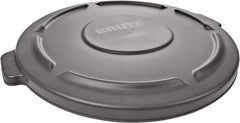 Rubbermaid - Round Lid for Use with 10 Gal Round Trash Cans - Gray, Polyethylene, For 2632 Brute Trash Cans - Top Tool & Supply