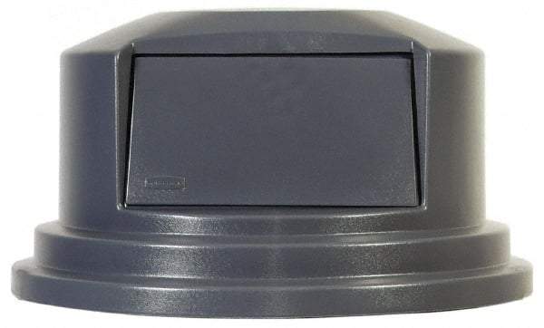 Rubbermaid - Round Lid for Use with 55 Gal Round Trash Cans - Gray, Polyethylene, For 2655 Brute Trash Cans - Top Tool & Supply