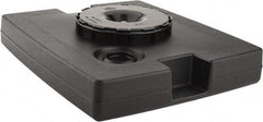 Rubbermaid - Black Plastic Weighted Base - Compatible with 56 Gal Containers, 21-1/8" Long, 5" High - Top Tool & Supply