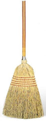 Rubbermaid - 58-1/4" OAL Corn Bristle Broom - Wood Handle, 12" Wide - Top Tool & Supply